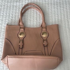 Blush pink tote bag